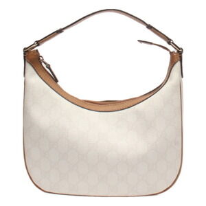 Gucci GG Monogram Hobo Moon Shaped Shoulder Bag White